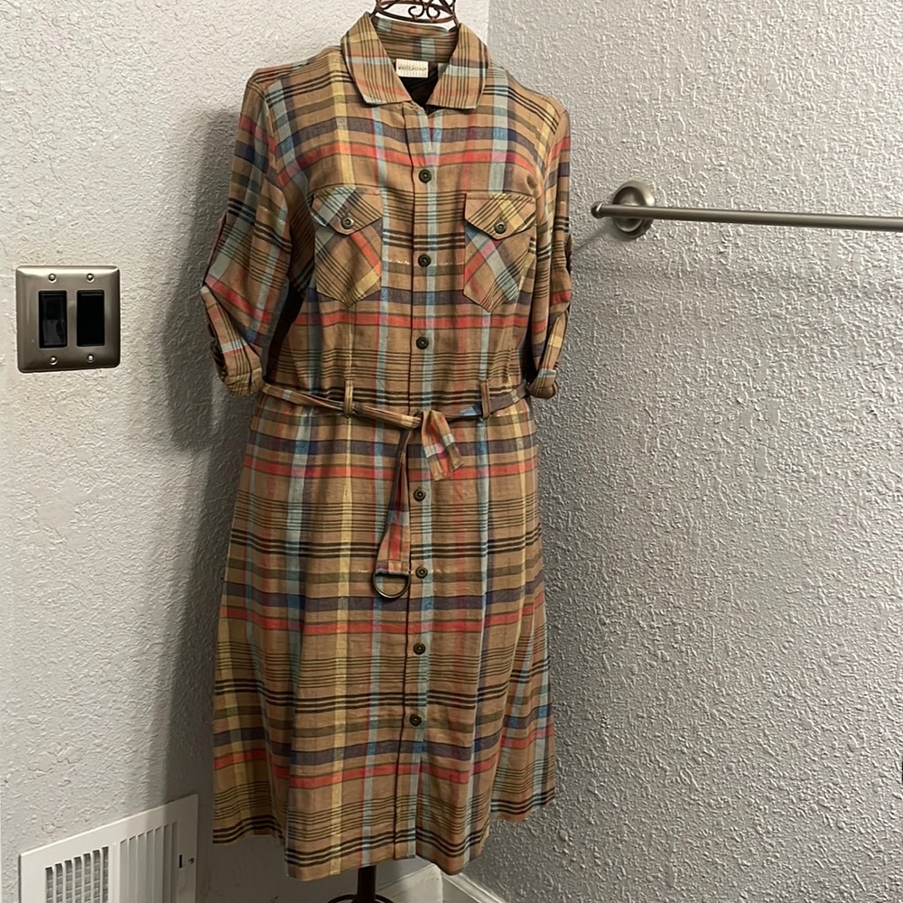 White Stag Vintage Plaid White Stag Dress size 8